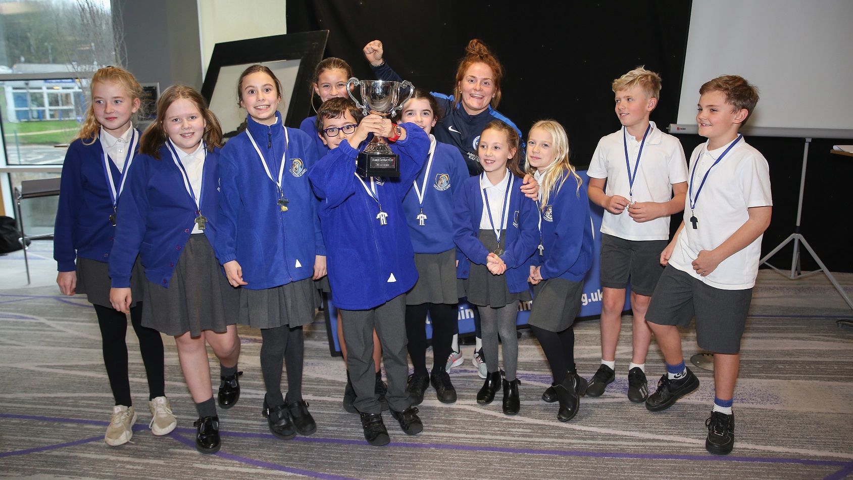 Schools compete for Albion Literacy Cup during education day at the Amex Stadium