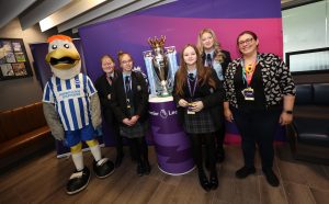 Premier League Inspires Project Development Day at the American Express Community Stadium in Brighton on the 23rd March 2022.Premier League Inspires Project Development Day at the American Express Community Stadium in Brighton on the 23rd March 2022.