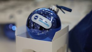 Albion in the Community, Christmas baubles; players autograph; charitable; at the American Express Elite Football Performance Centre on the AITC pitch, season 2022/23