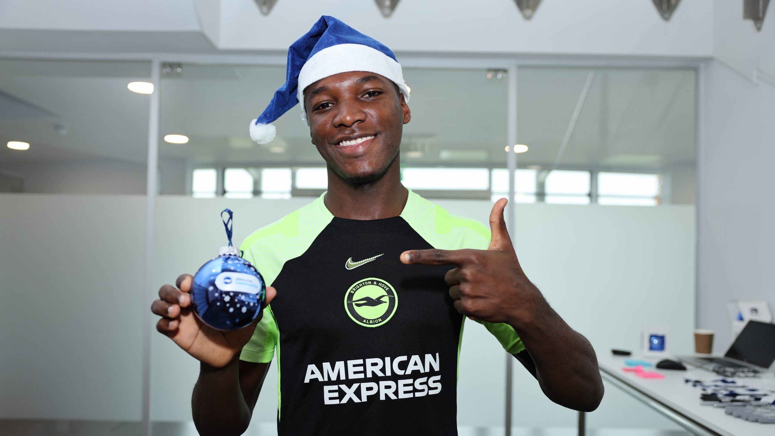 Albion stars sign baubles for AITC Christmas appeal