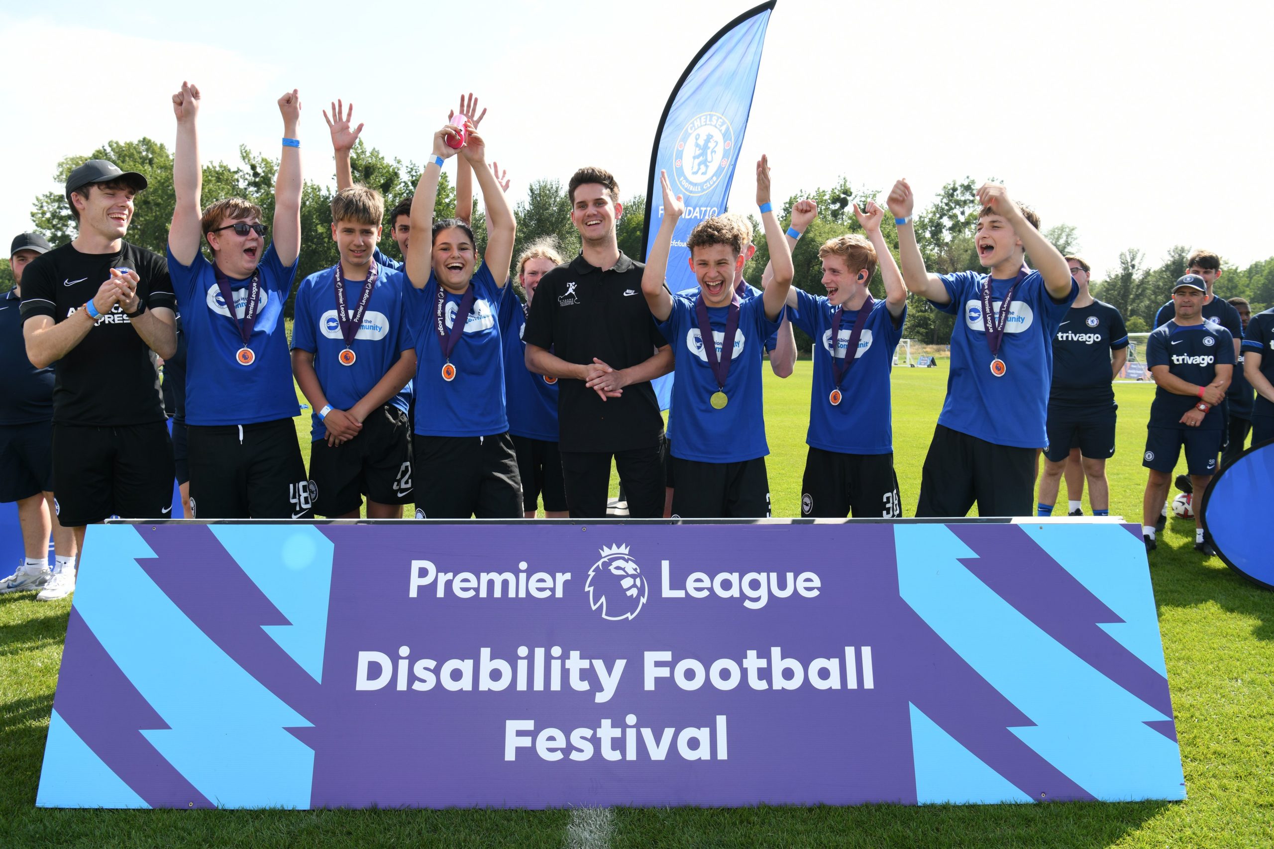 Success for Albion pan-disability team at Premier League tournament in Chelsea