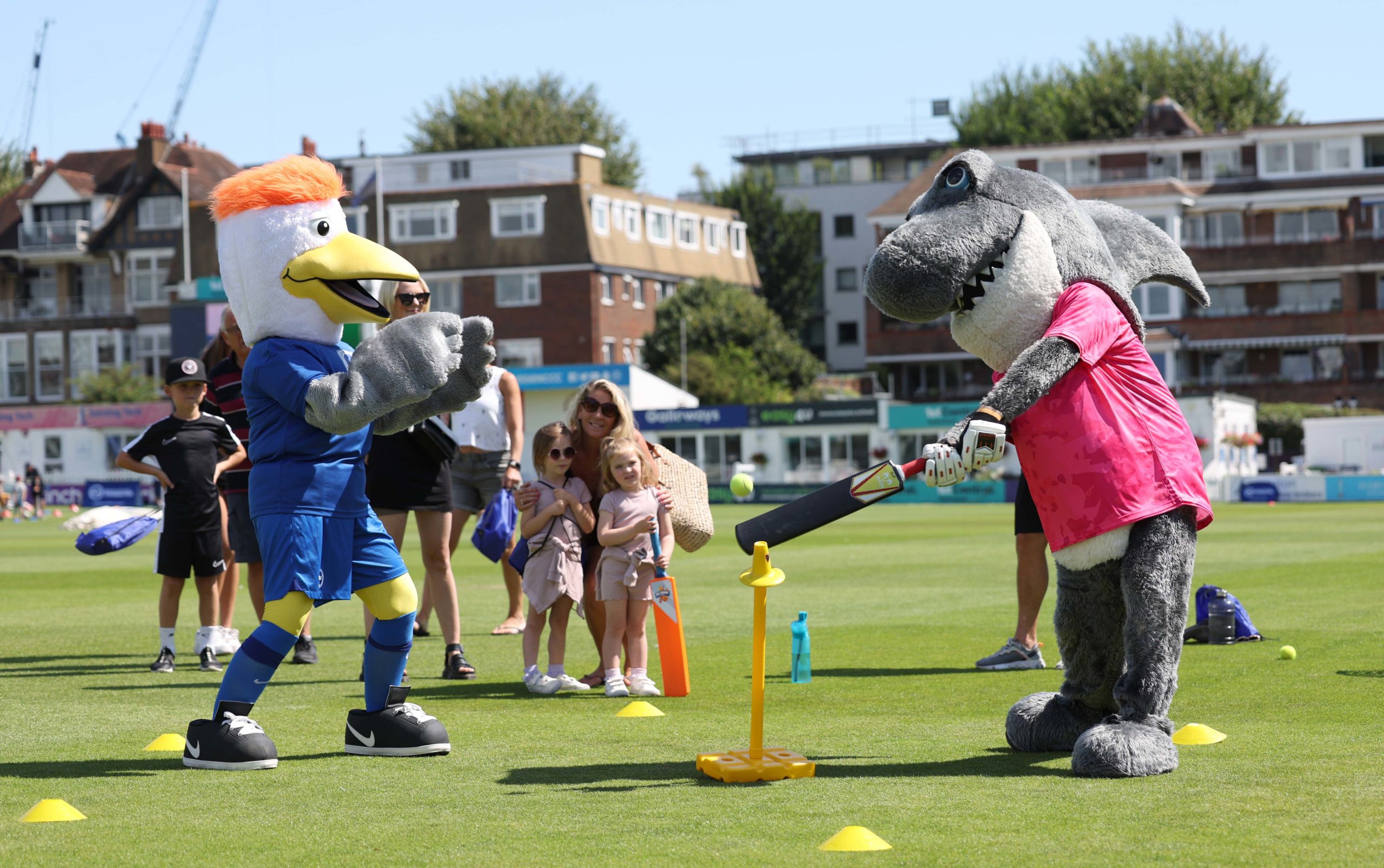 Hundreds enjoy free football and cricket activity day