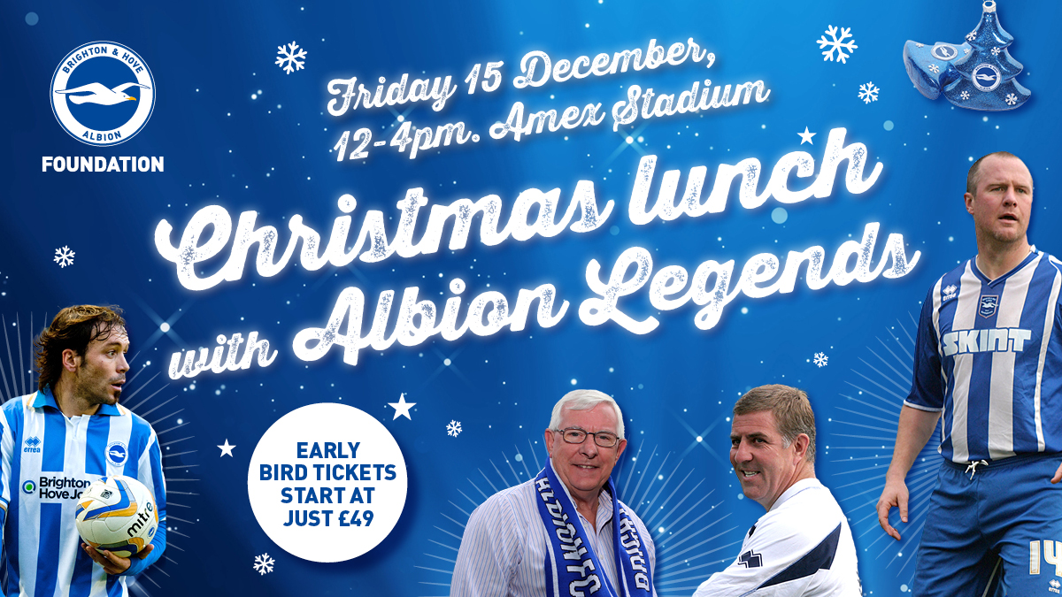 Foundation to hold special Christmas lunch with Albion legends