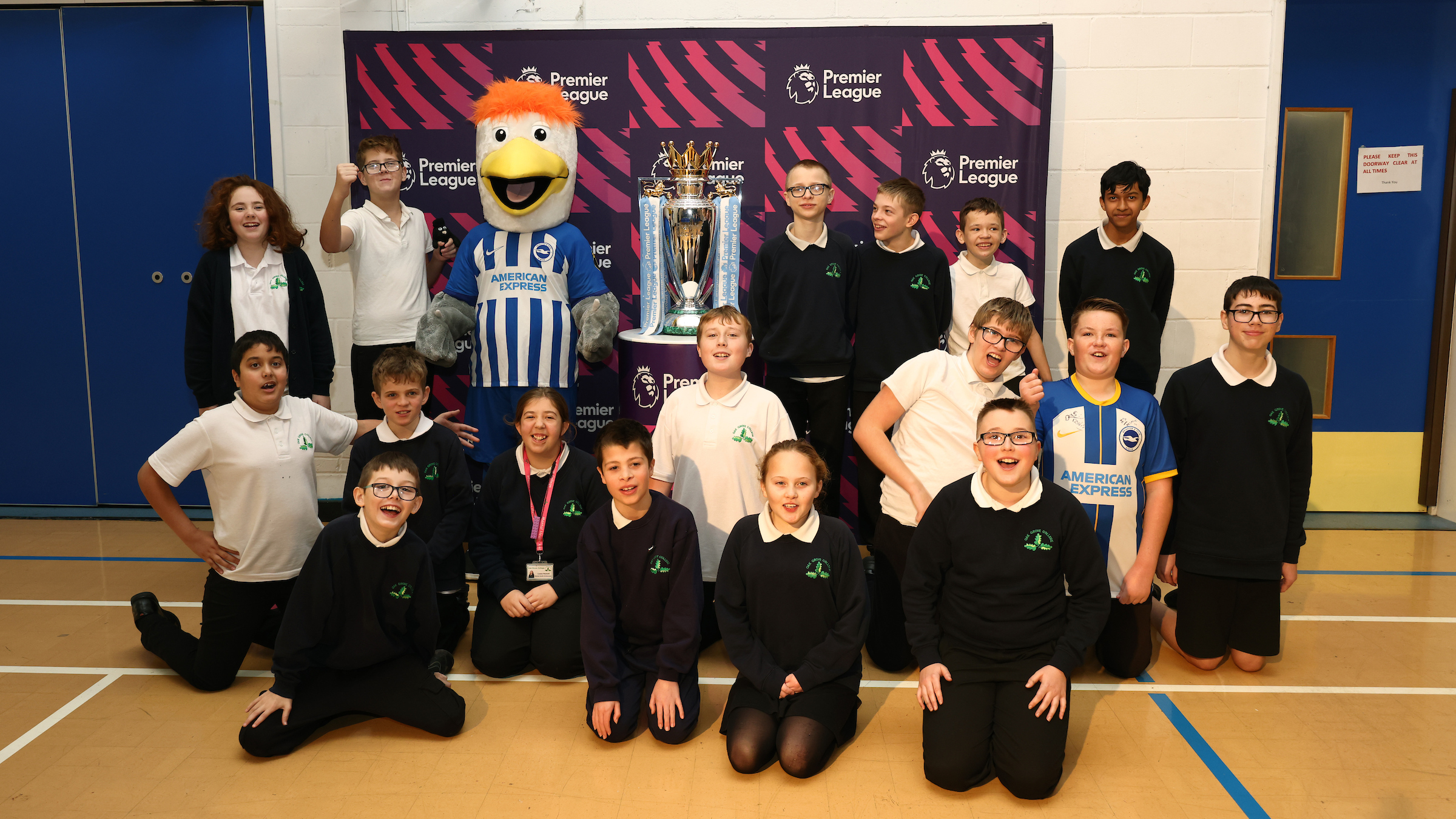 Worthing school visited by Premier League trophy