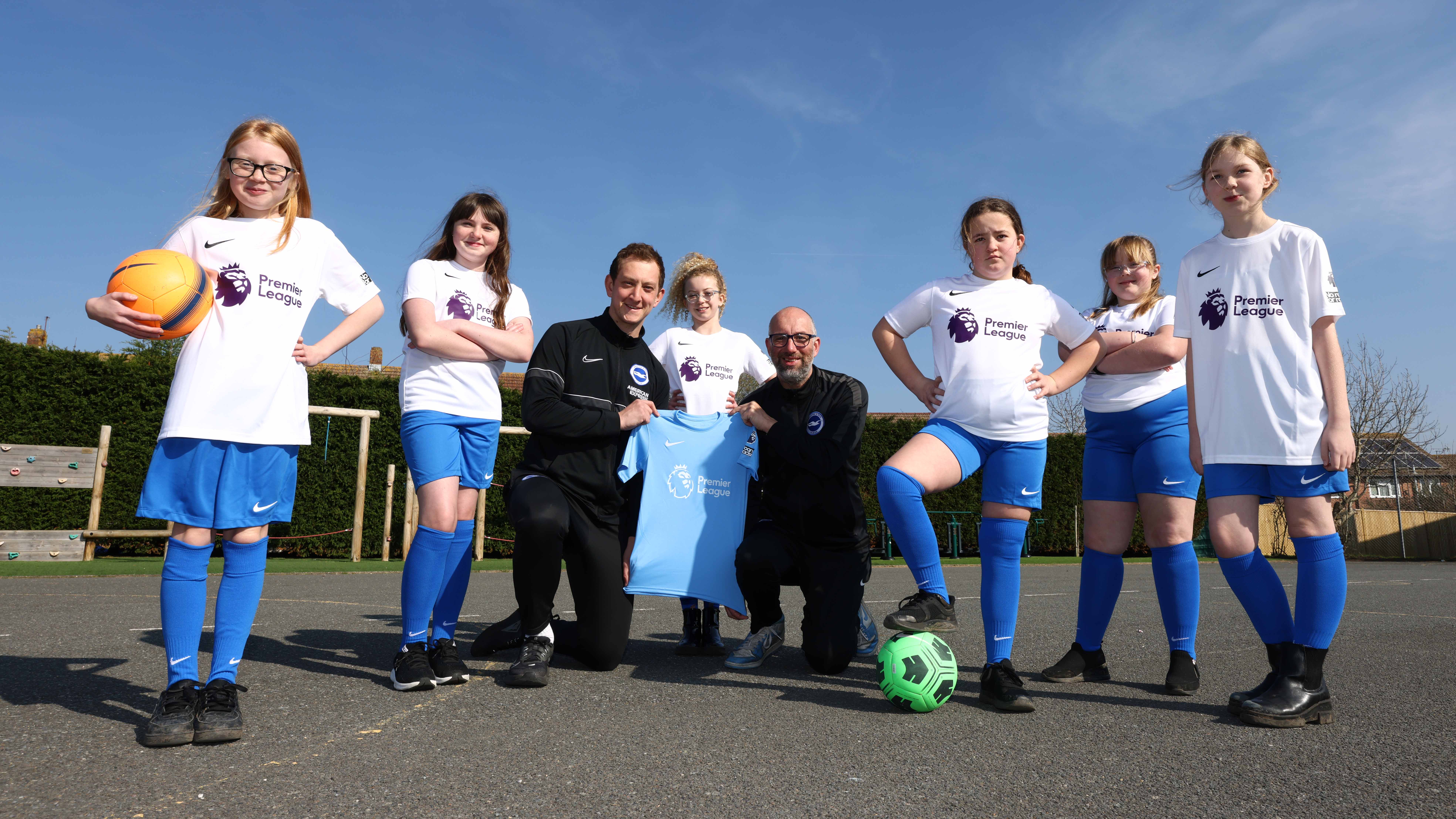 Girls school football teams given free kit