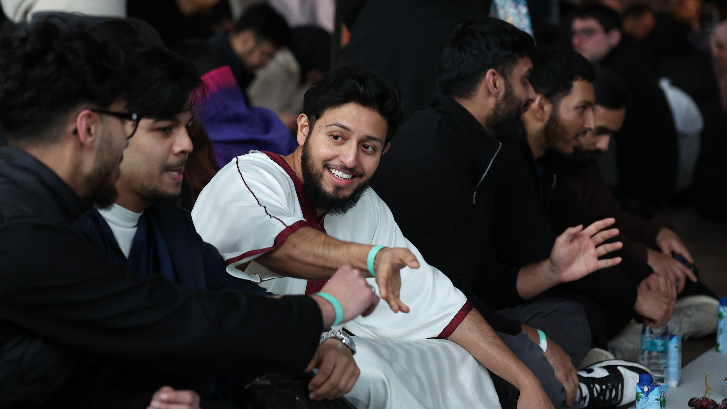 Hundreds attend Iftar meal at the Amex