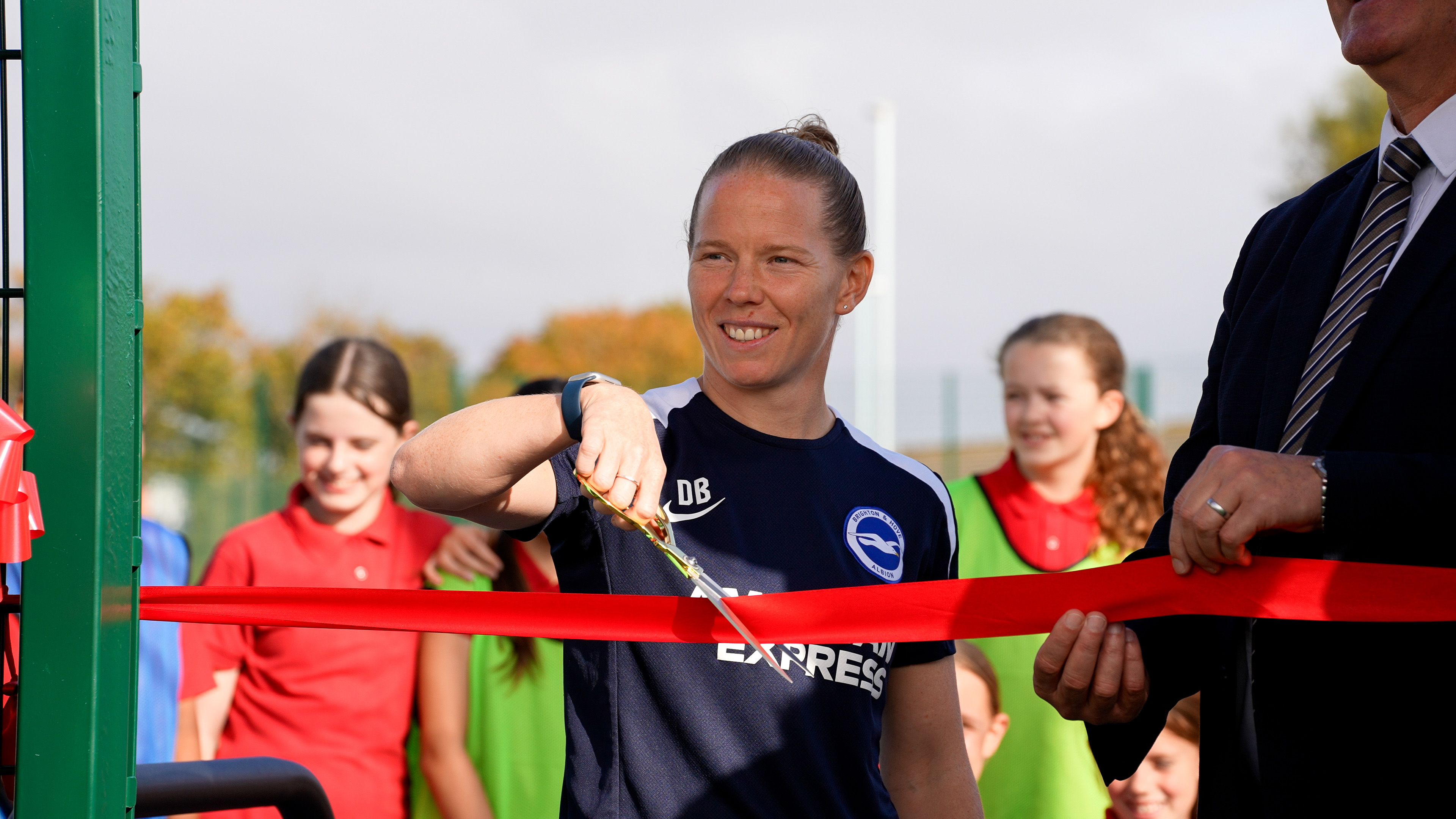 Albion star opens new 3G pitch at Worthing girls&#8217; school