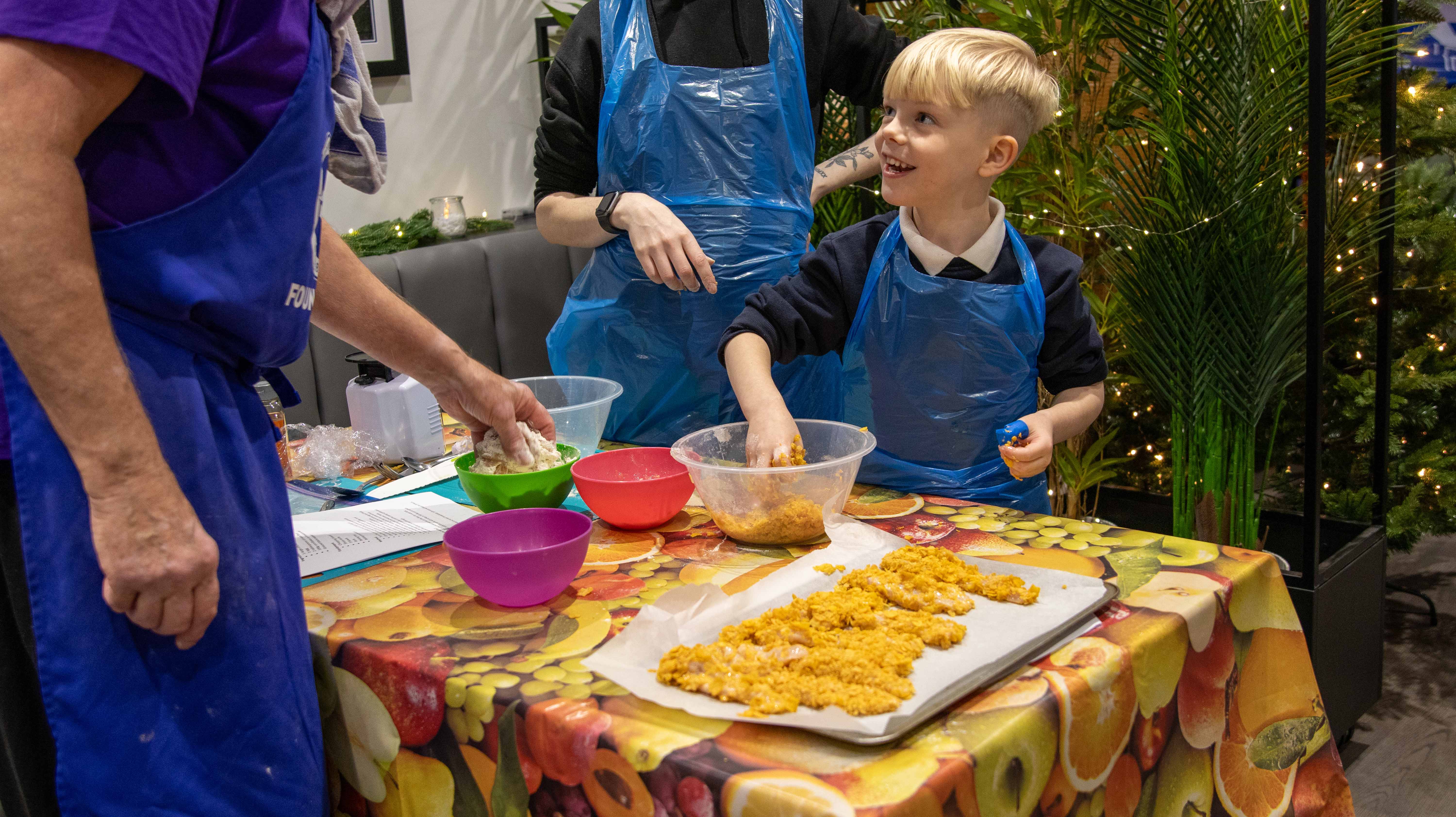 Cooking workshops help youngster to try new foods