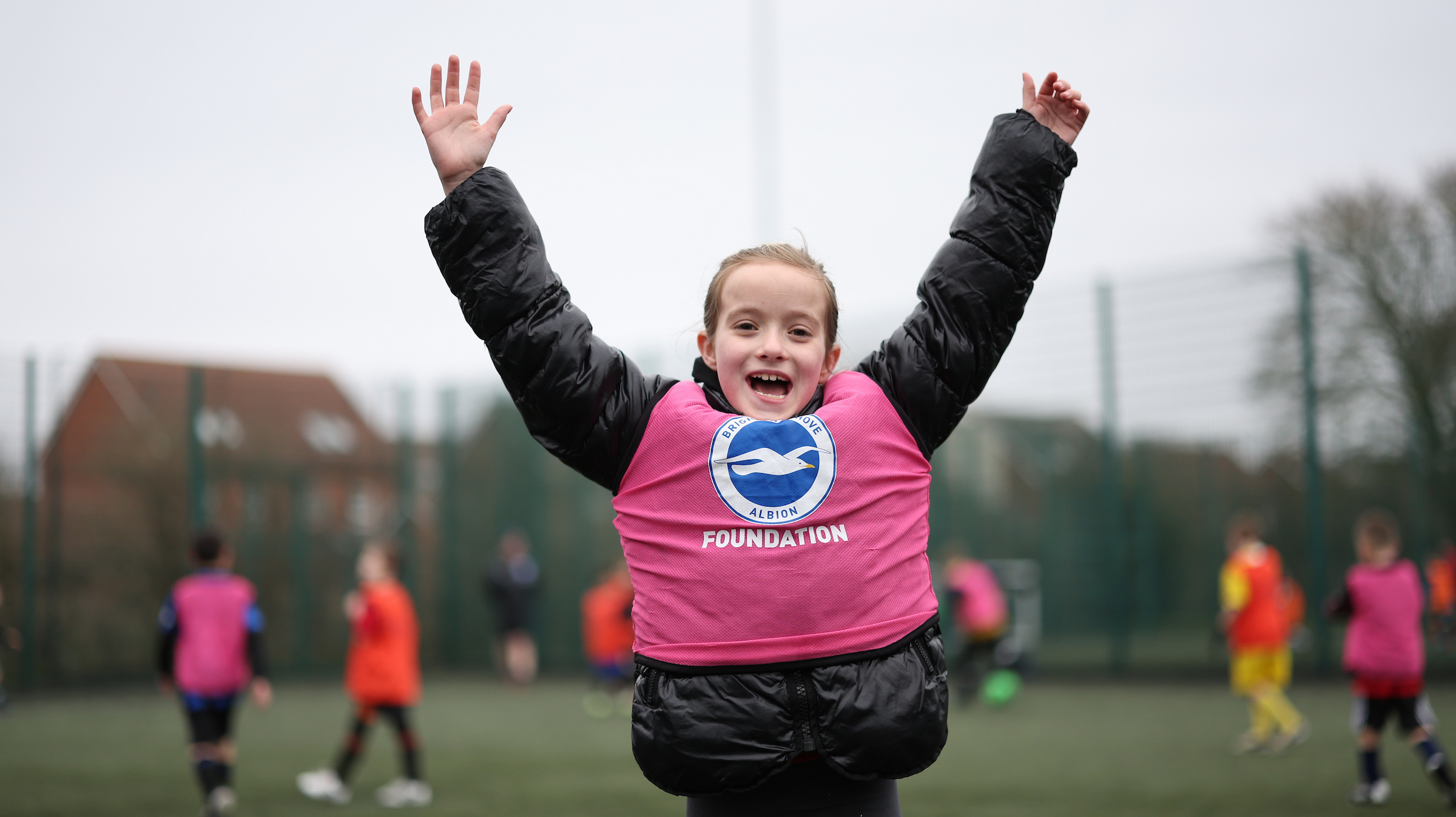 Hundreds of kids enjoy free half term football