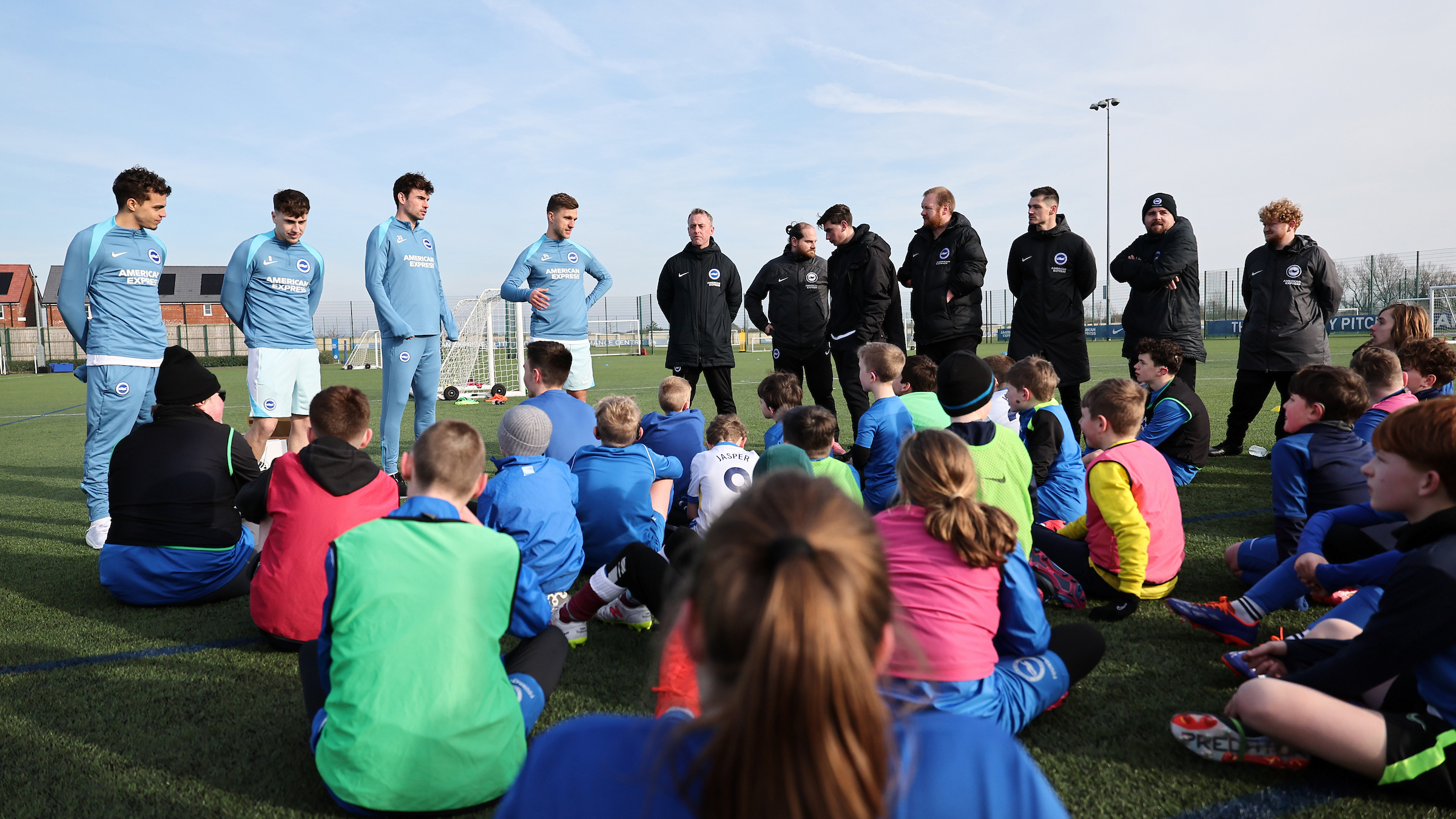 Albion stars meet players at disability camp