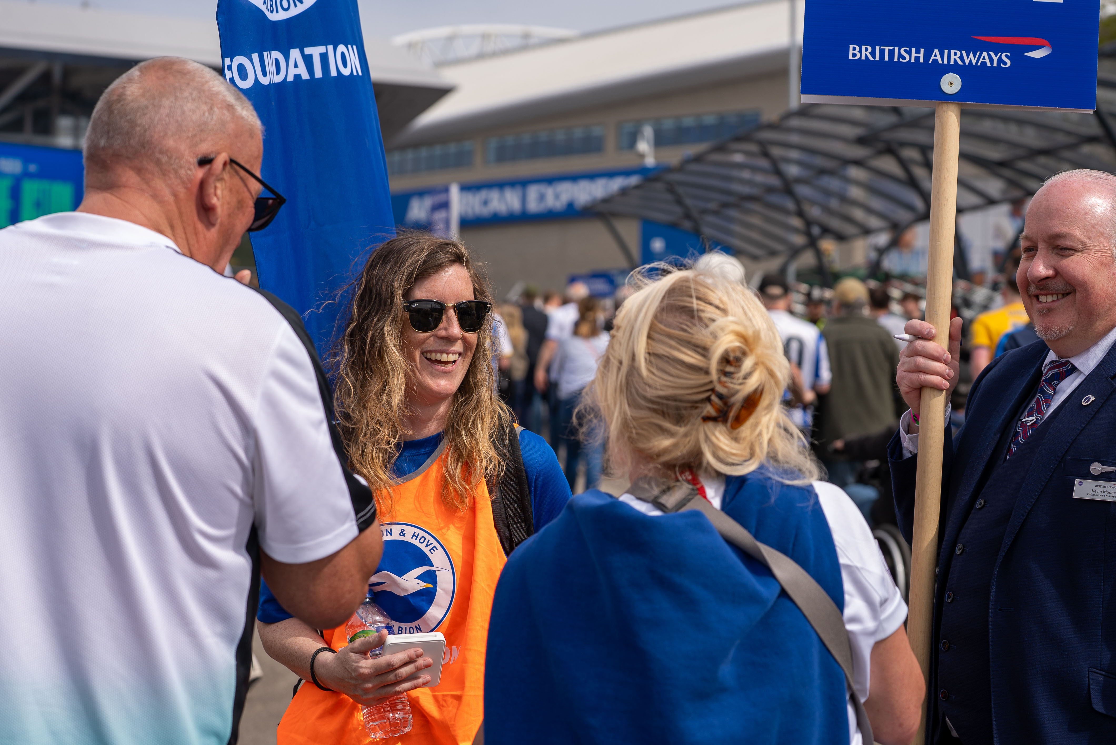 Albion fans show their support at community matchday