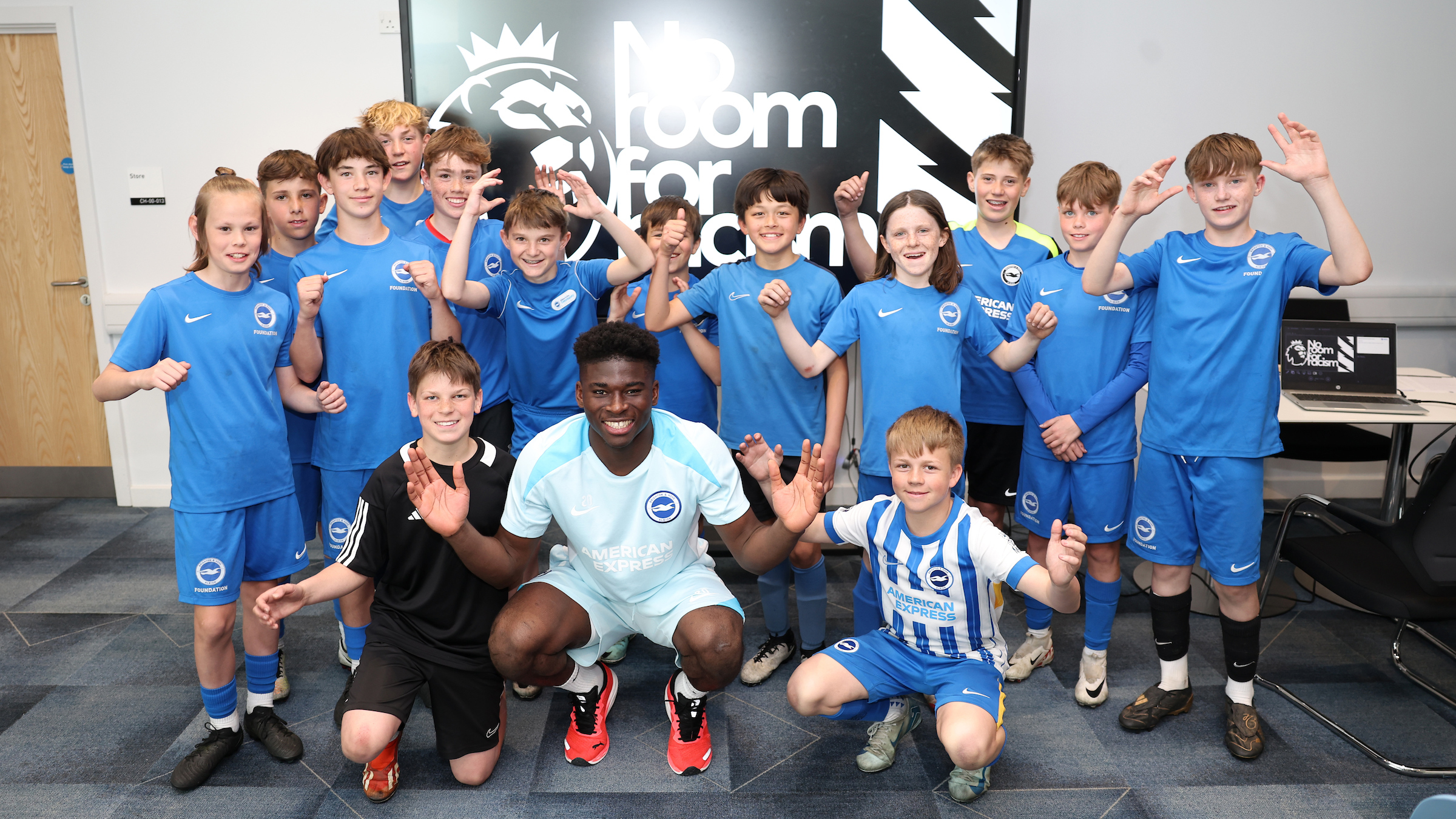 Baleba helps deliver No Room For Racism workshop