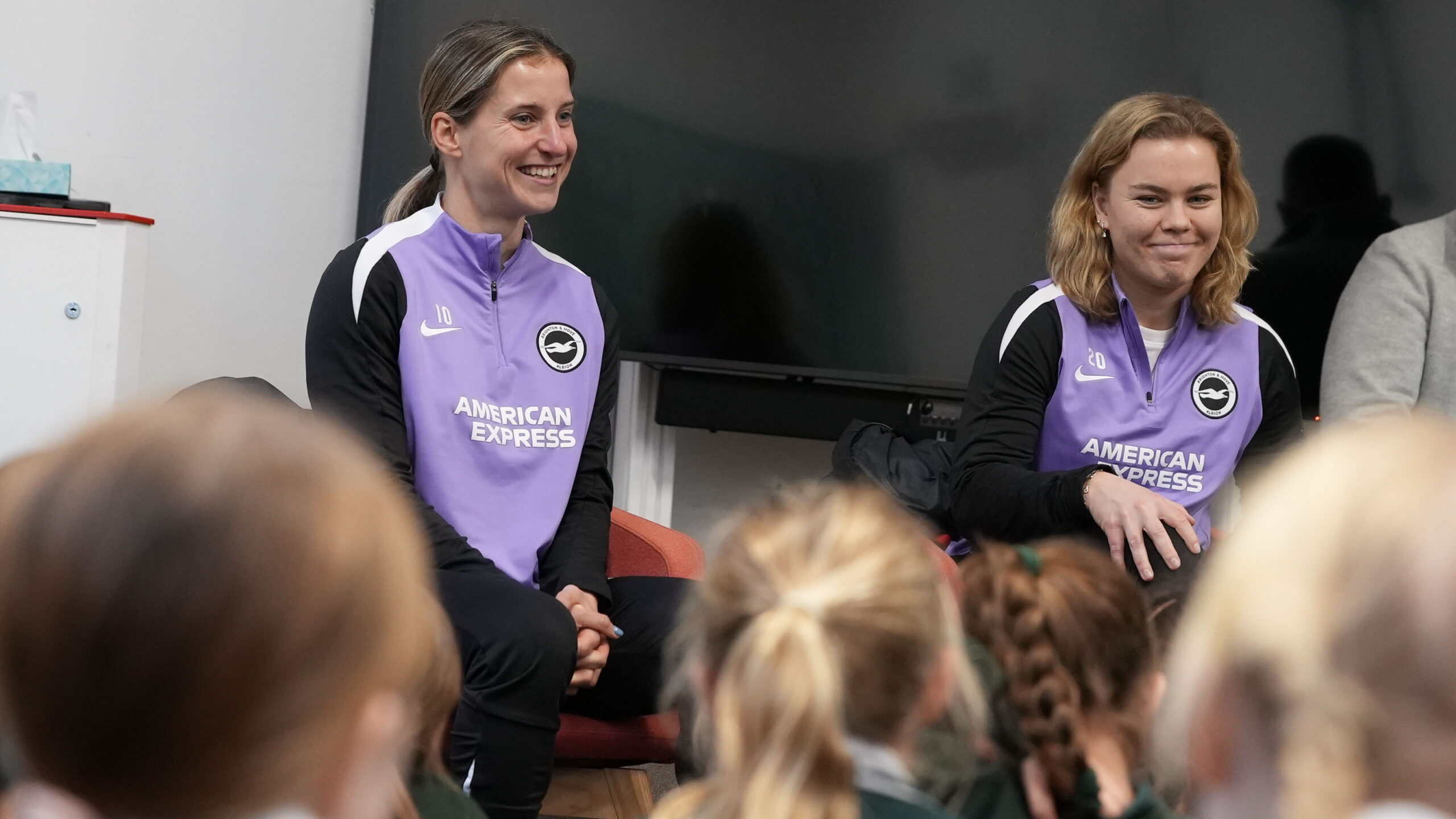Albion stars visit Brighton girls’ school